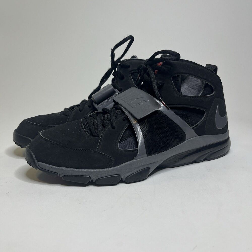Nike Zoom Huarache TR Mid Men’s 15 Black Dark Gray Training Shoes Rare